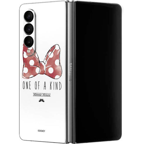 Disney Minnie Mouse One Of A Kind Bow Galaxy Z Fold4 5G Skin